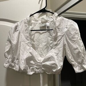 Coquette vintage inspired crop top